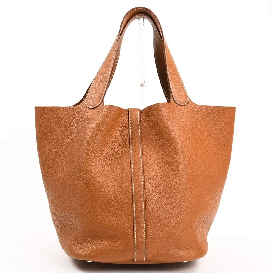 Hermès 2009 (Stamp M) Picotin Rock GM Gold Color Handbag with Palladium Hardware Gold Leather Very good - Inside View