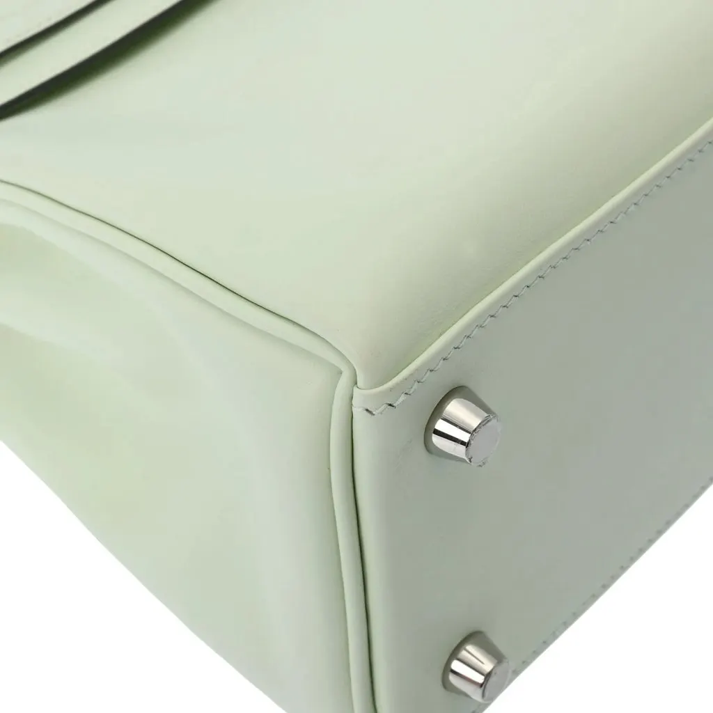 Hermès 2022 (Stamp U) Size 25 Swift leather Kelly Veil Fizz in Color with Palladium Hardware MultiColor Leather Very good - Box View