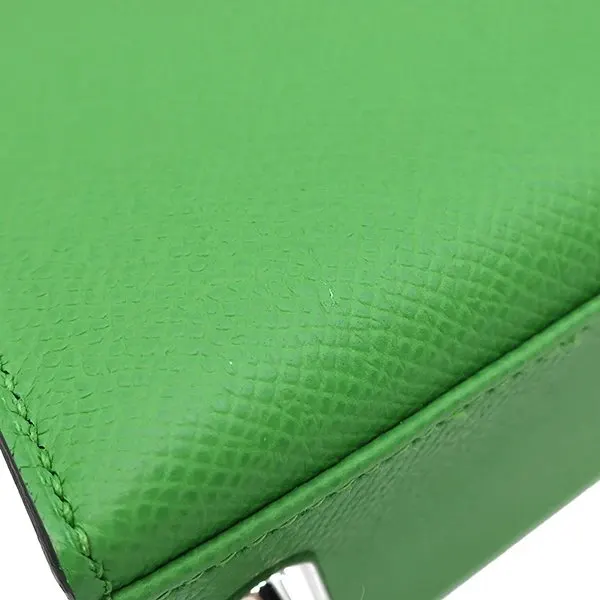 Hermès 2023 (Stamp B) Size 25 Epsom leather Kelly Vert Yucca in Color with Palladium Hardware MultiColor Leather Very good - Box View