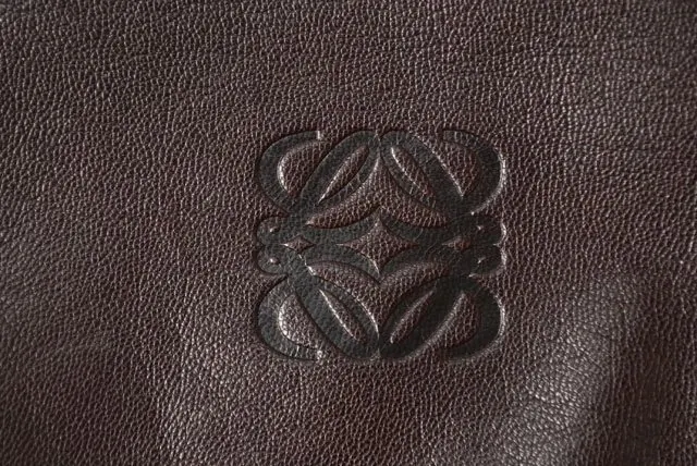 Loewe Dark Brown Nappa Leather Vintage Woven Hobo Bag with Pouch Brown Leather Good - Model View