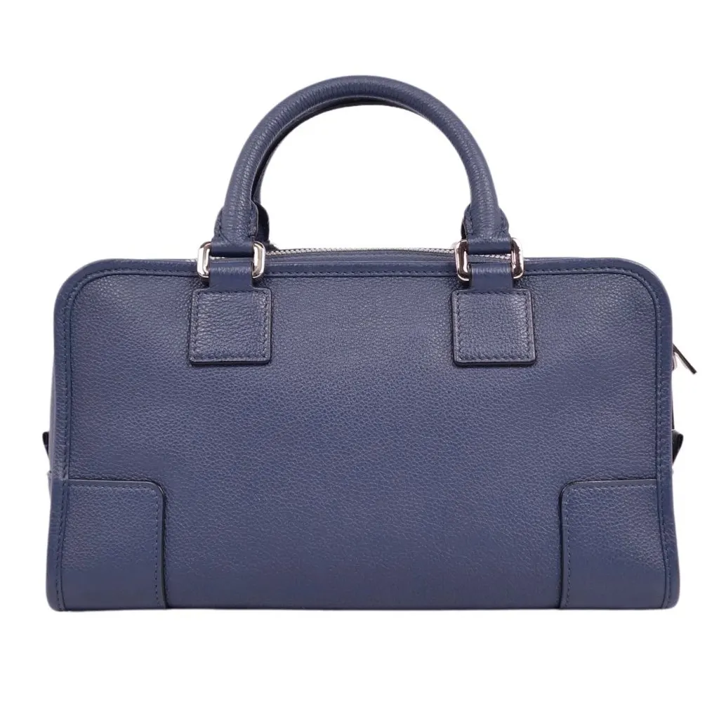 Loewe Navy Blue Anagram Leather Amazona 28 Bag Blue Leather Very good - Inside View