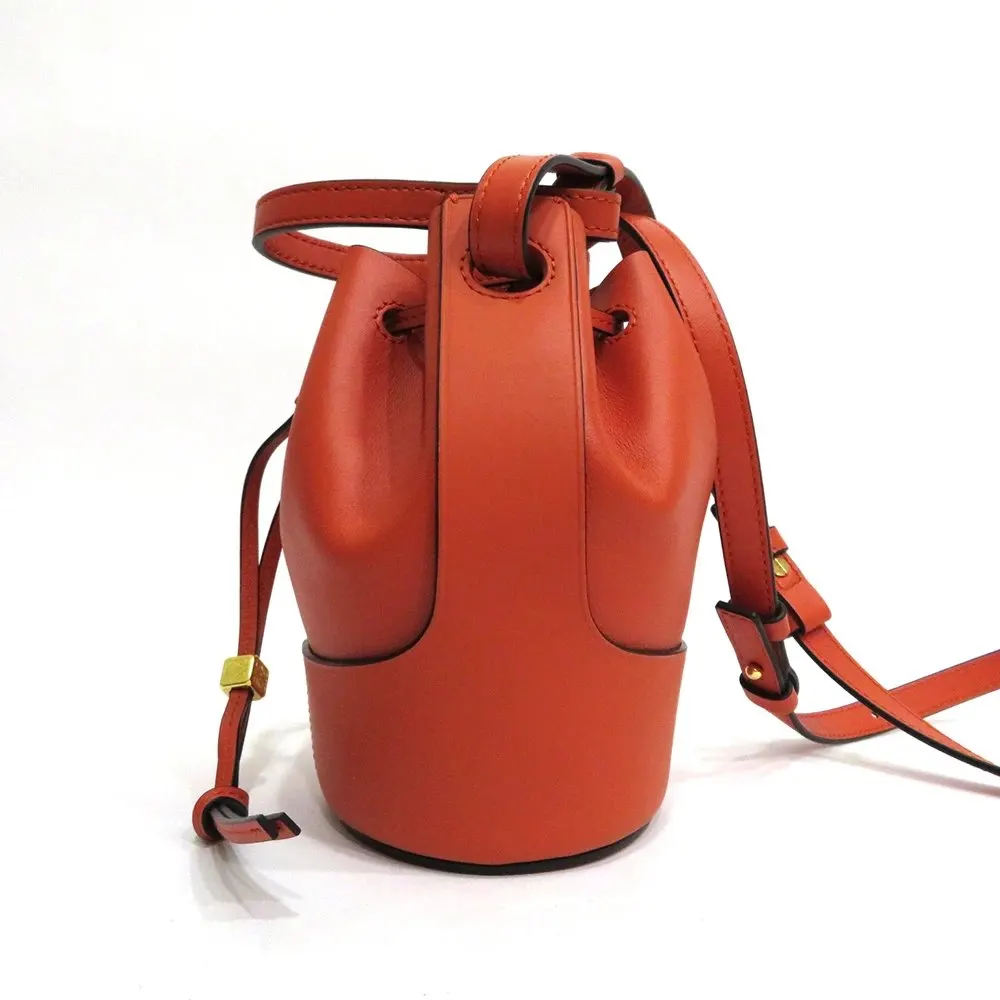 Loewe Vermillion Napa Calf Leather Mini Balloon Drawstring Bag MultiColor Leather Very good - Inside View