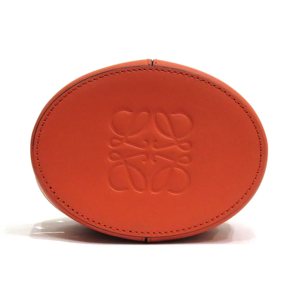 Loewe Vermillion Napa Calf Leather Mini Balloon Drawstring Bag MultiColor Leather Very good - Box View