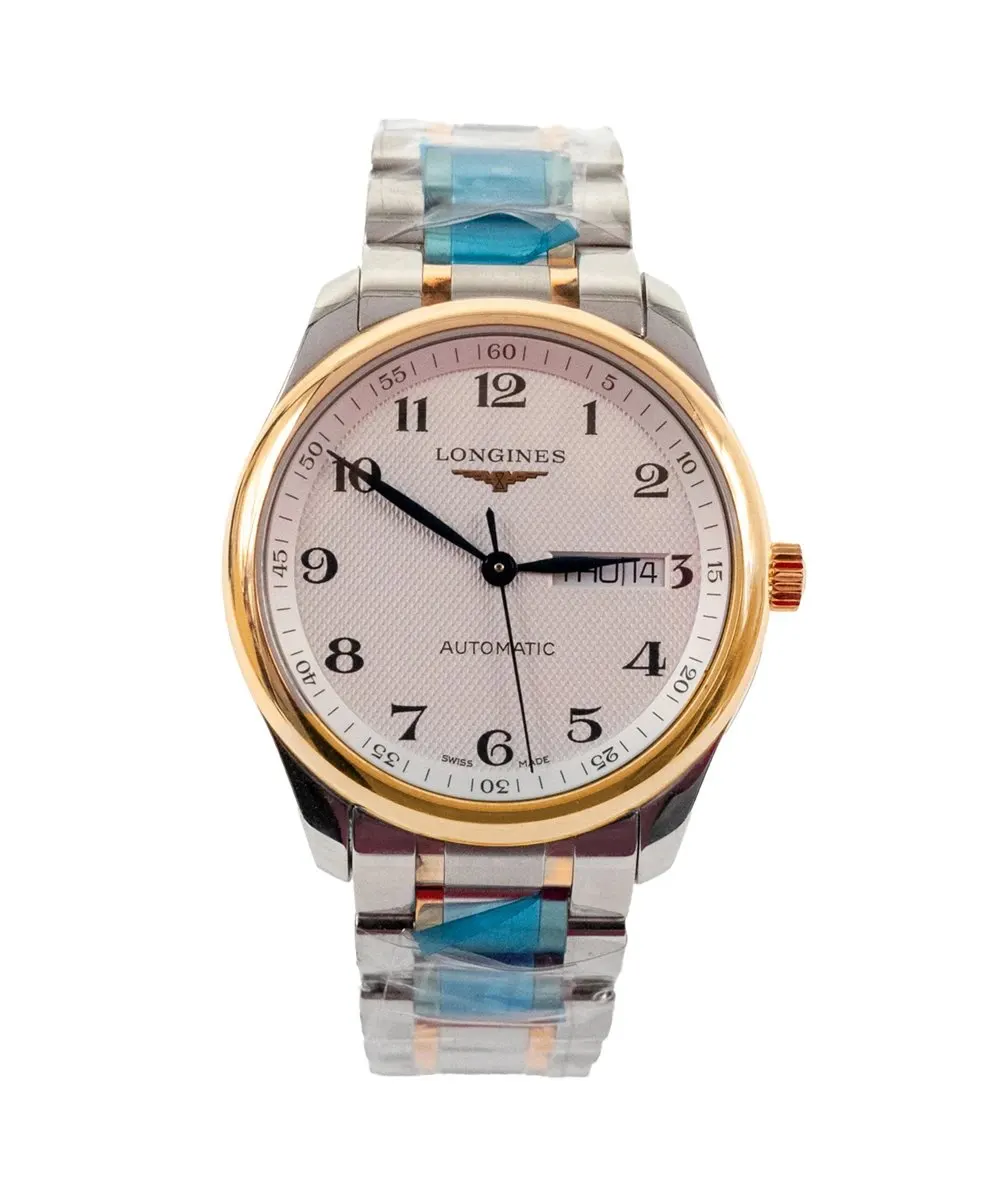 Longines Master Collection L2.755.5.79.7 Automatic Stainless Steel and 18k Rose Gold Silver Dial Men's Watch 38.5mm Swiss Movement