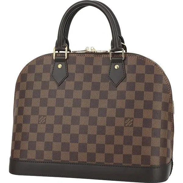 Louis Vuitton Damier Ebene Canvas Alma PM Bag MultiColor Canvas Very good - Back View