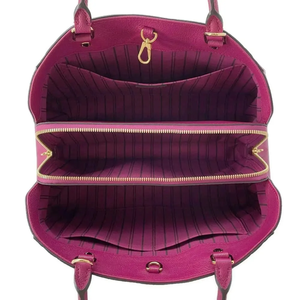 Louis Vuitton Aurore Monogram Empreinte Montaigne MM Top Handle Bag MultiColor Leather Very good - Model View