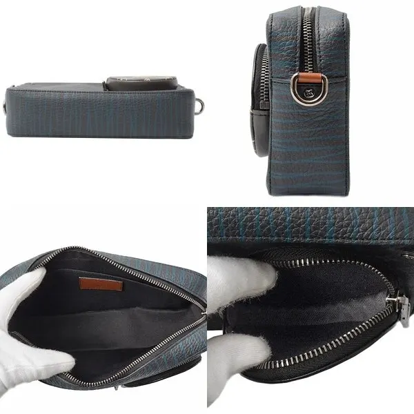 Louis Vuitton Black Monogram Eclipse Volga on Strap Shoulder Bag Black Leather Good - Inside View