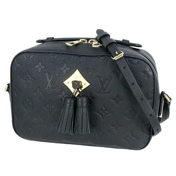 Louis Vuitton Black Monogram Empriente Leather Saintonge Shoulder Bag Black Leather Very good - Front View