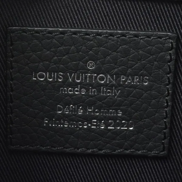 Louis Vuitton Black Monogram Taurillon Sac Plat Tote Bag Black Leather Very good - Box View