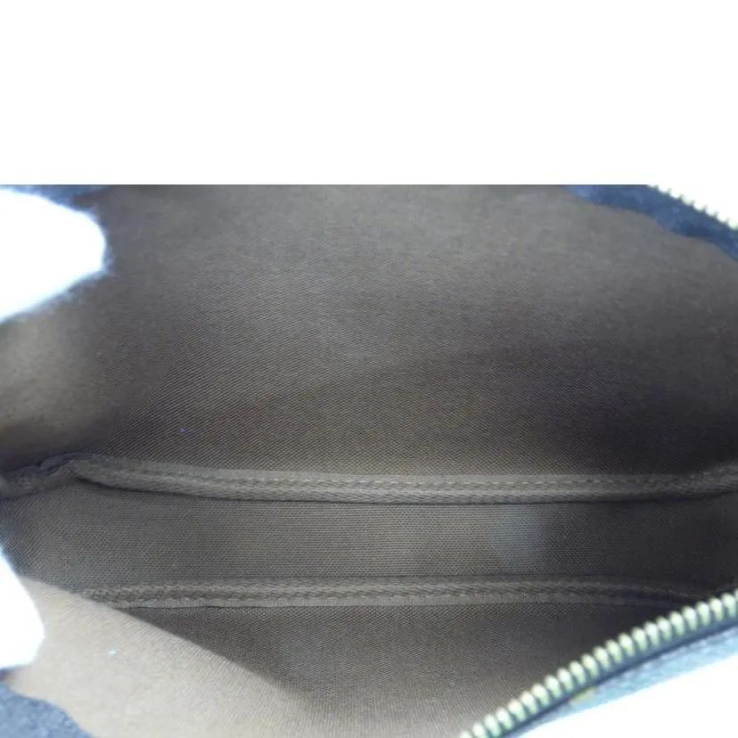 Louis Vuitton Brown Monogram Canvas Pochette Accessories Clutch Bag Brown Leather Very good - Box View