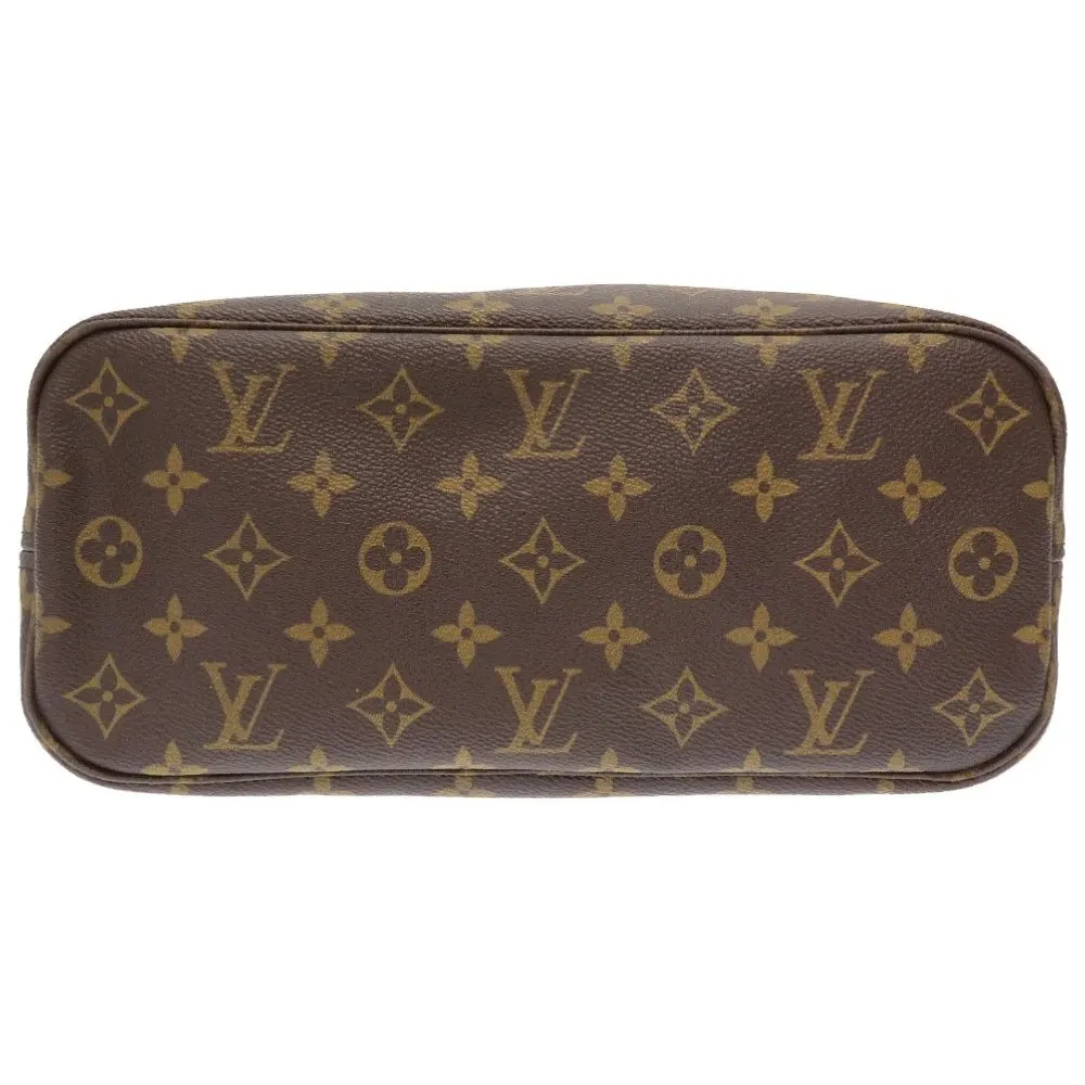 Louis Vuitton Brown Monogram Neverfull PM Tote Bag Brown Leather Very good - Back View