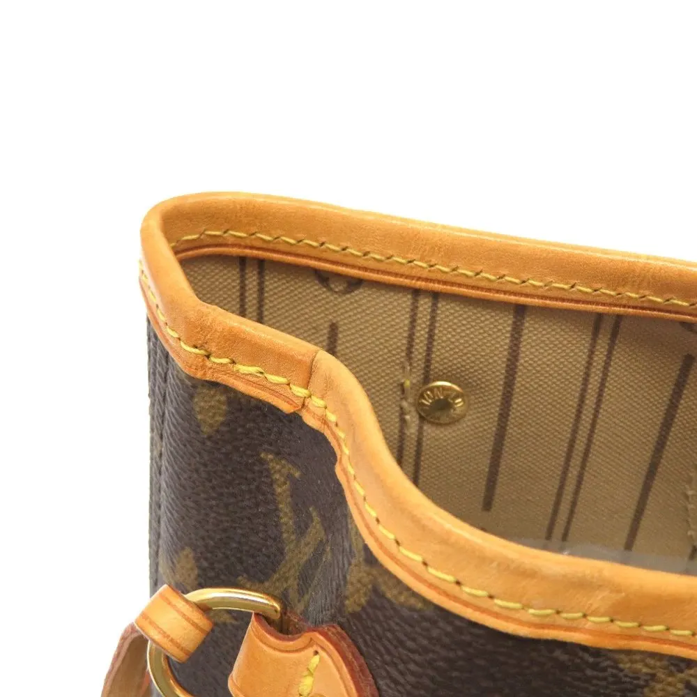 Louis Vuitton Brown Monogram Neverfull PM Tote Bag Brown Leather Very good - Box View