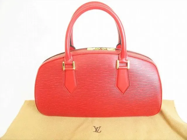 Louis Vuitton Castilian Red Epi Leather Jasmine Bag Red Leather Never worn - Front View