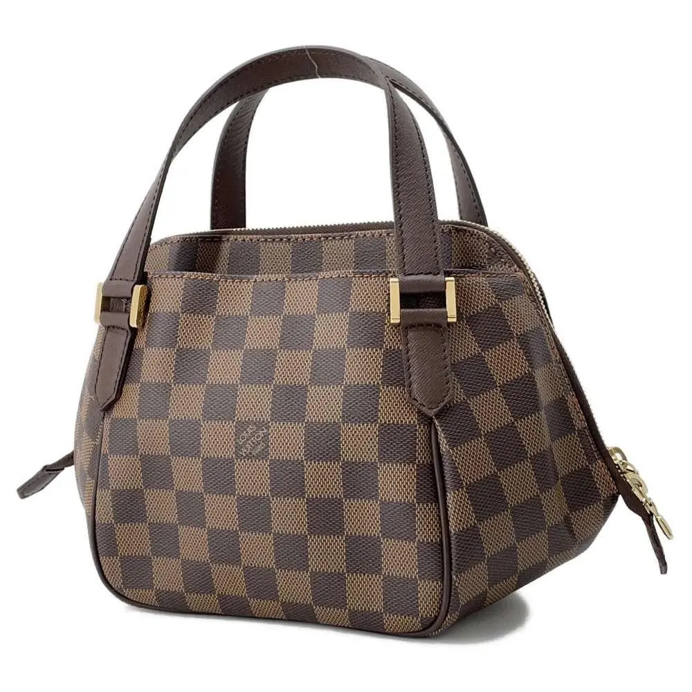 Louis Vuitton Damier Ebene Canvas Belem PM Bag MultiColor Canvas Very good - Back View