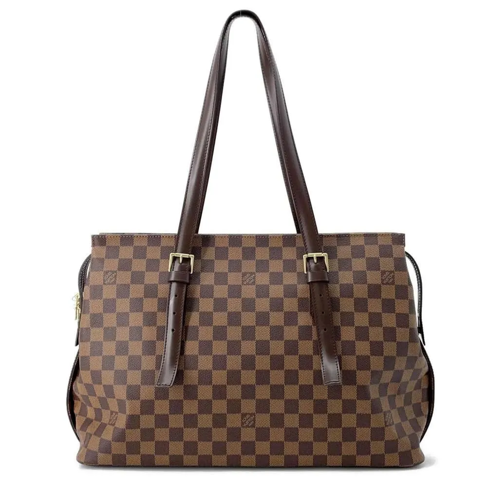Louis Vuitton Damier Ebene Canvas Chelsea Tote Bag MultiColor Canvas Very good - Front View