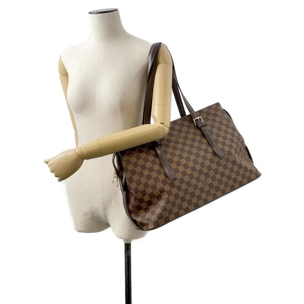 Louis Vuitton Damier Ebene Canvas Chelsea Tote Bag MultiColor Canvas Very good - Model View