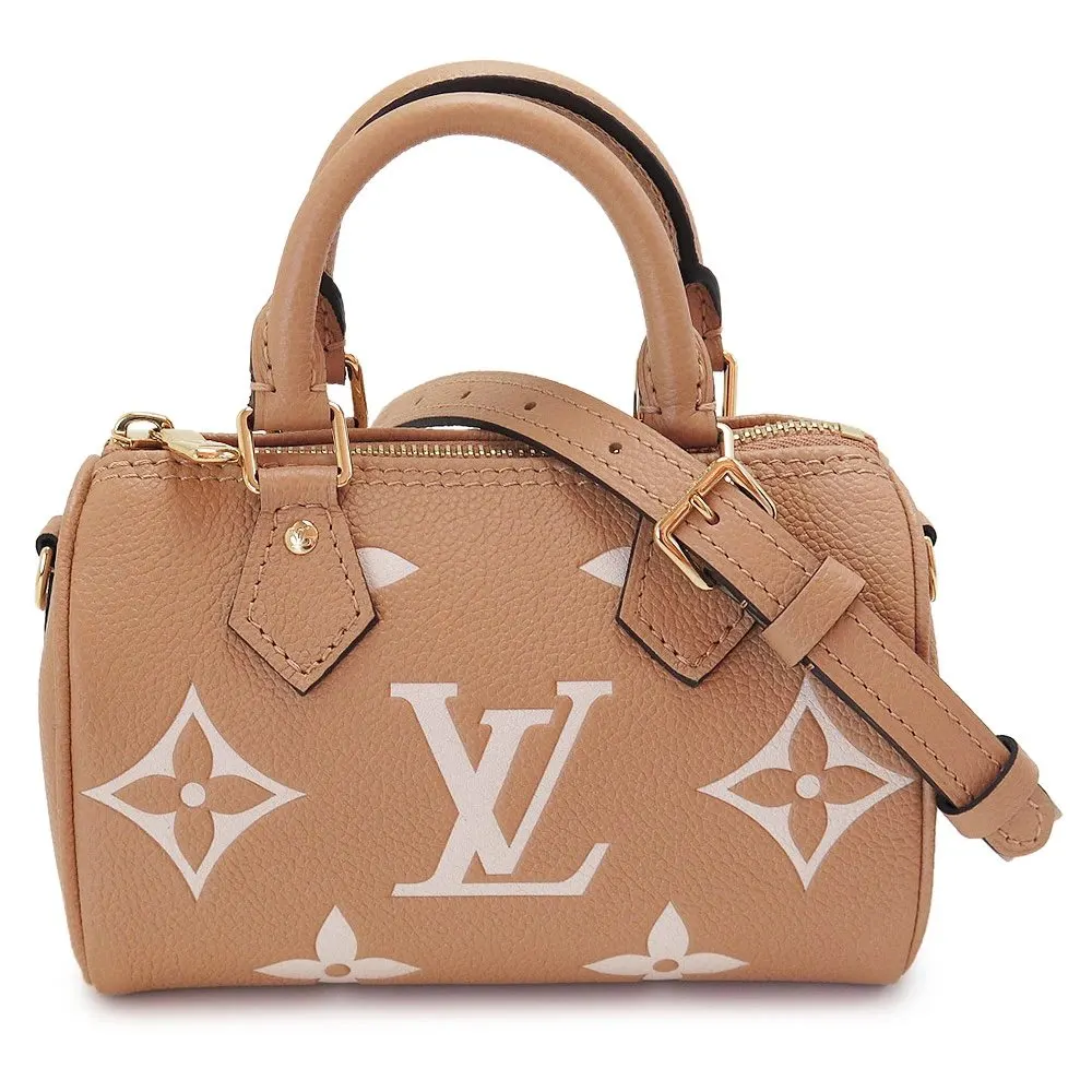 Louis Vuitton Empreinte Monogram Mini Nano Speedy Arizona Creme MultiColor Canvas Very good - Front View