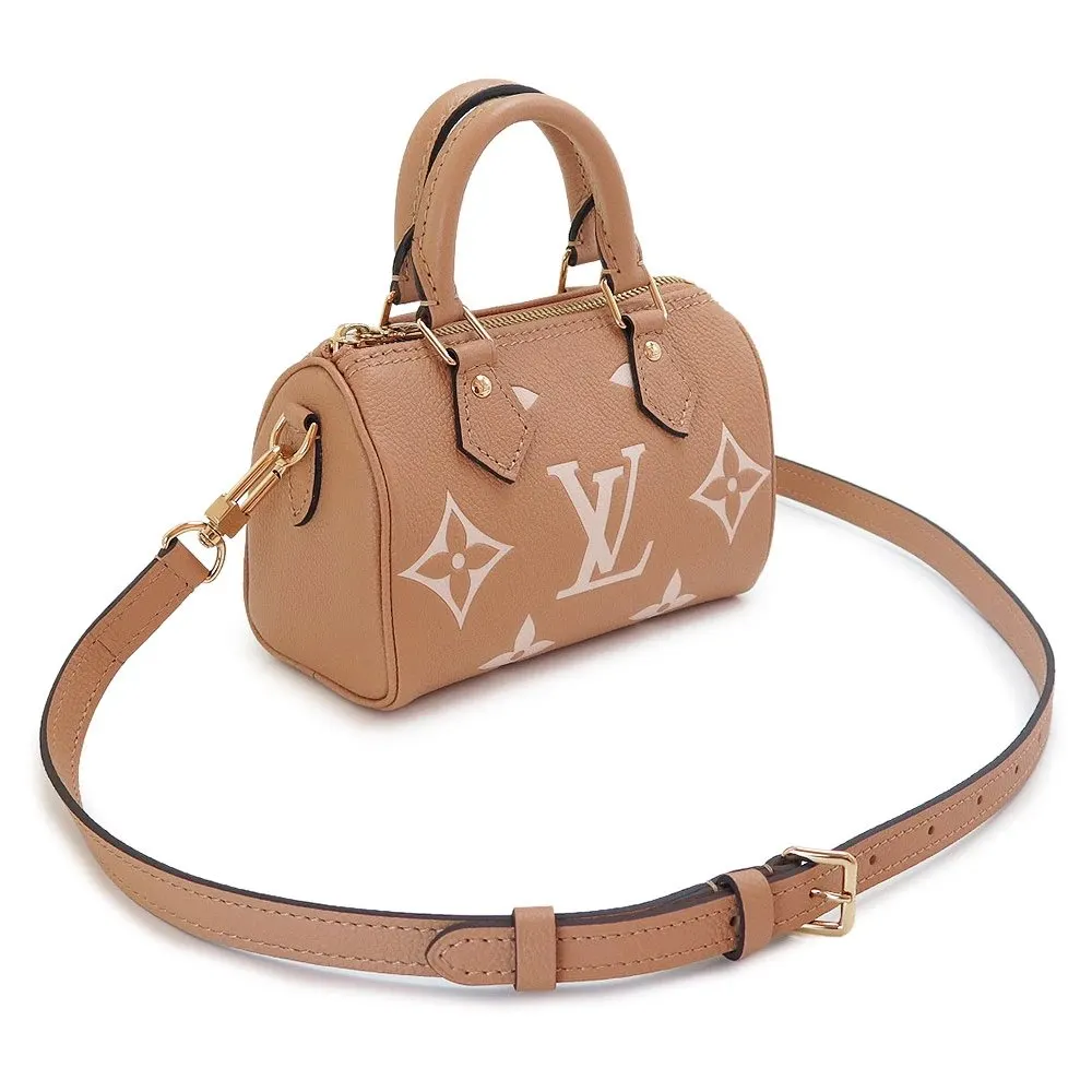 Louis Vuitton Empreinte Monogram Mini Nano Speedy Arizona Creme MultiColor Canvas Very good - Back View