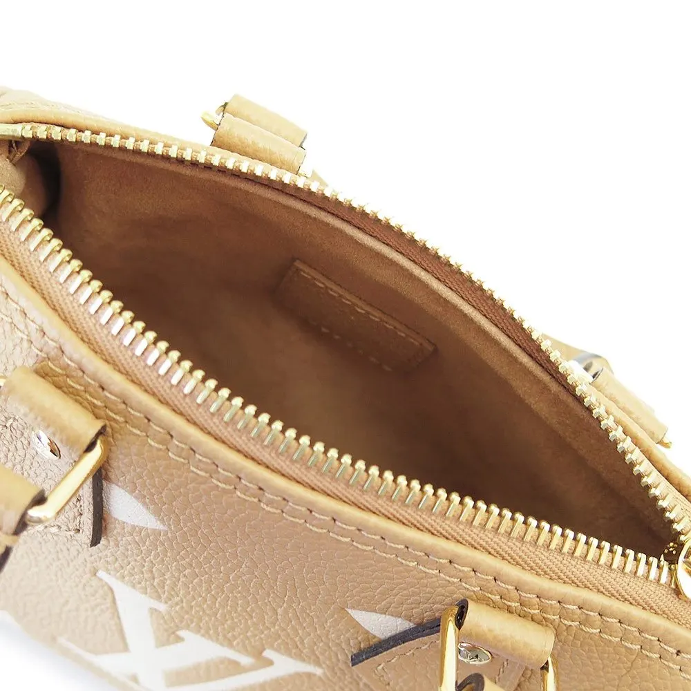 Louis Vuitton Empreinte Monogram Mini Nano Speedy Arizona Creme MultiColor Canvas Very good - Model View