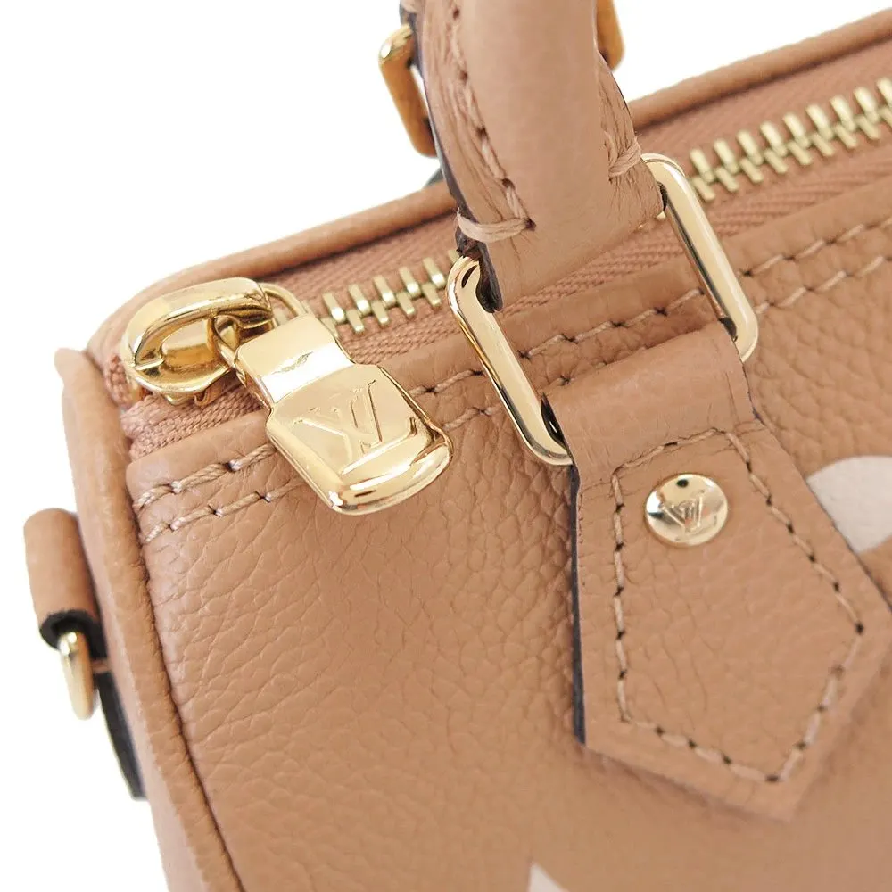Louis Vuitton Empreinte Monogram Mini Nano Speedy Arizona Creme MultiColor Canvas Very good - Box View