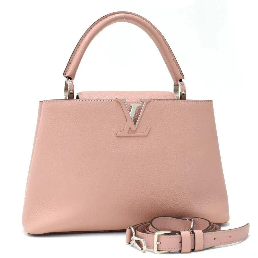 Louis Vuitton Magnolia Taurillon Leather Capucines MM MultiColor Leather Very good - Front View