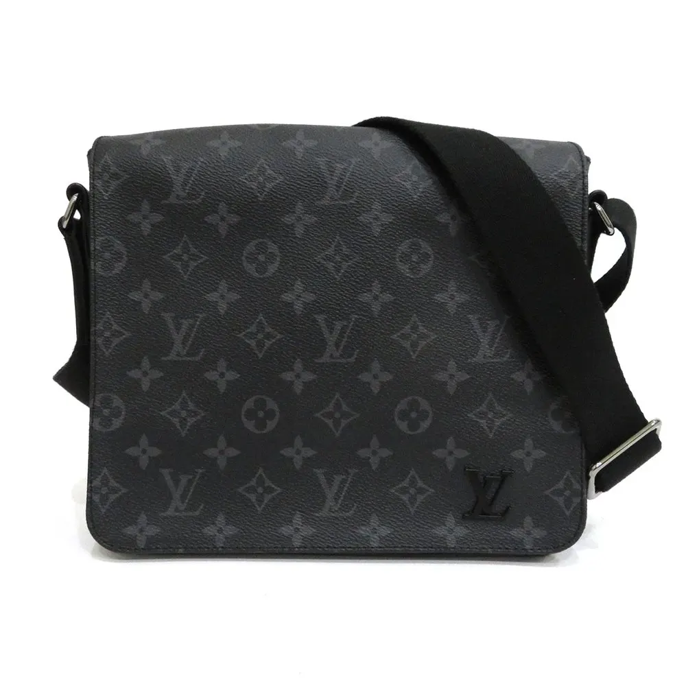 Louis Vuitton Monogram Eclipse Canvas District PM Bag MultiColor Canvas Very good - Front View