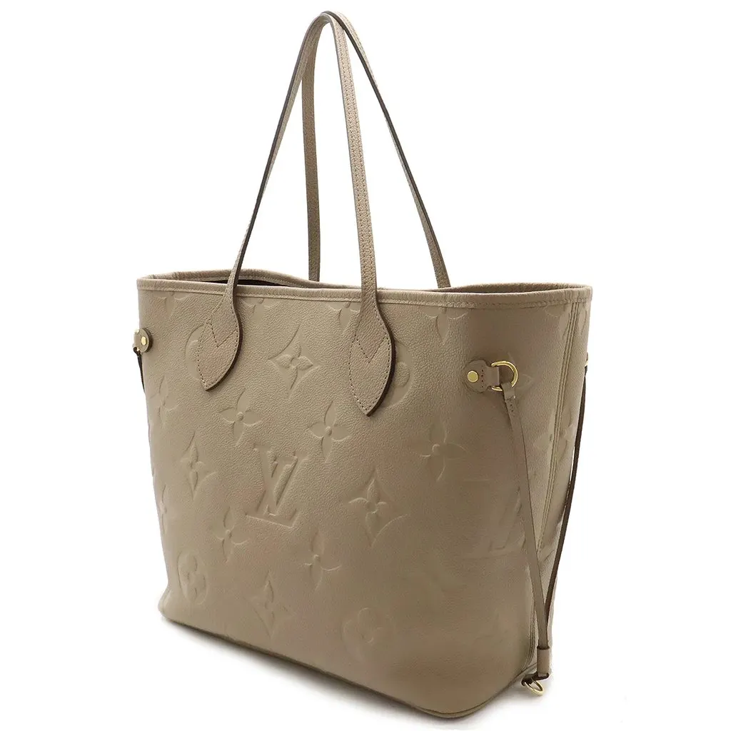 Louis Vuitton Monogram Empreinte Neverfull Tote Bag with Pouch MultiColor Leather Very good - Back View