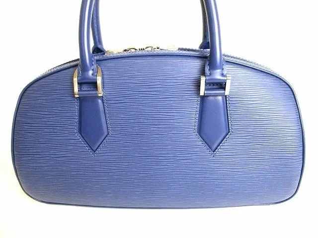Louis Vuitton Myrtille Blue Epi Leather Jasmine Bag Blue Leather Never worn - Back View