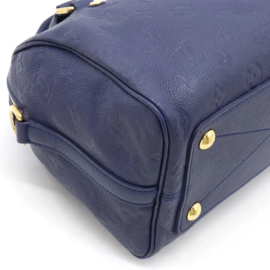 Louis Vuitton Blue Monogram Empreinte Speedy Bandouliere 25 Satchel Bag Blue Leather Very good - Inside View