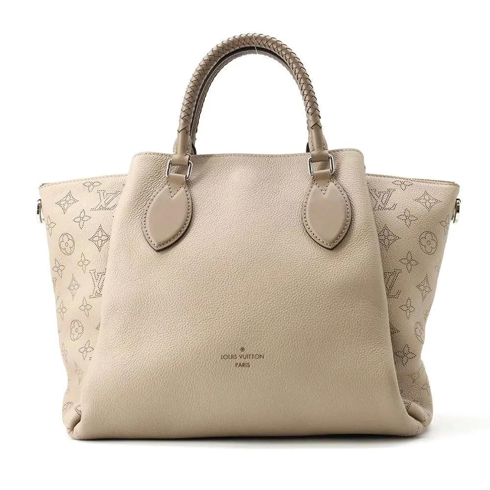 Louis Vuitton Leather Mahina Tote Bag MultiColor Leather Very good - Front View