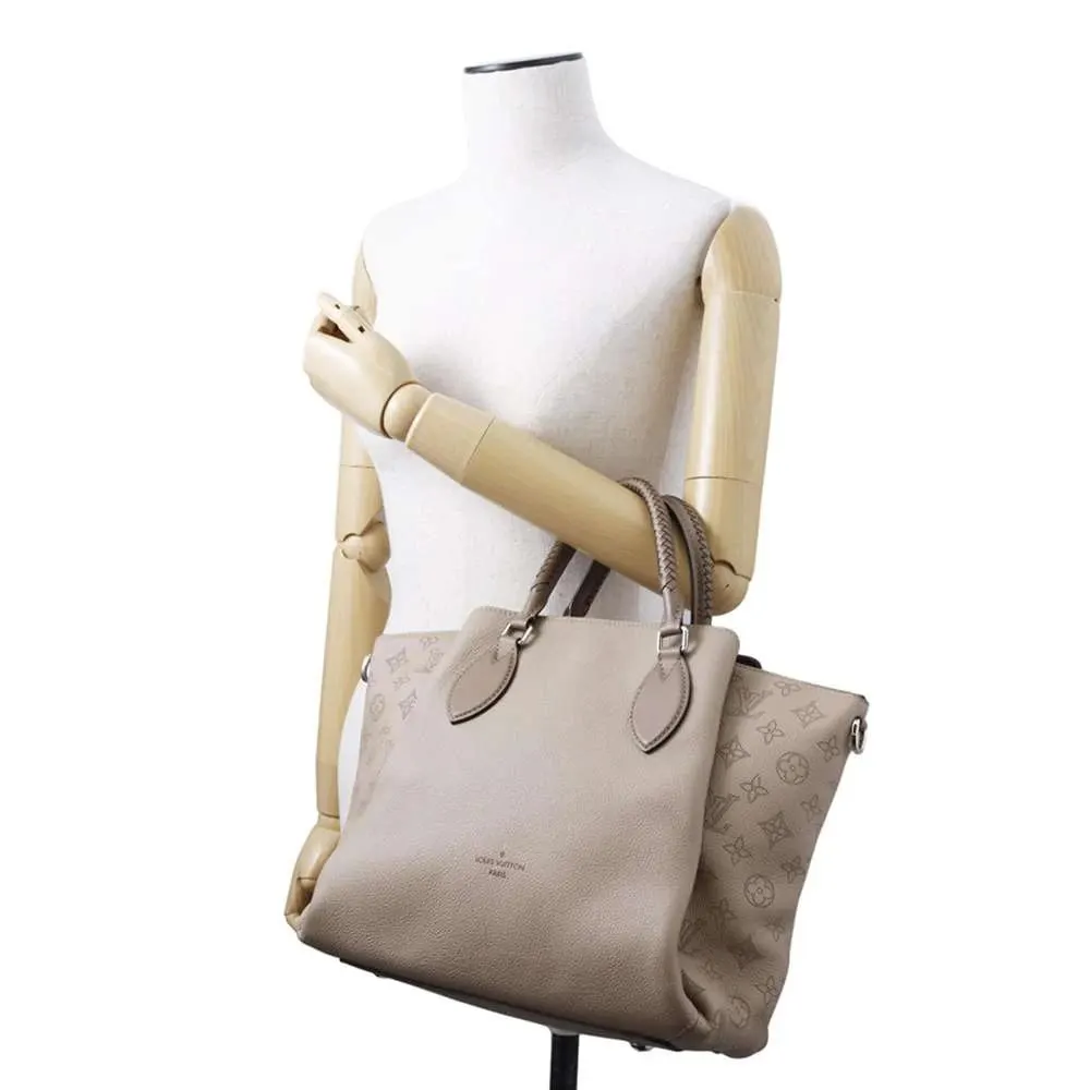 Louis Vuitton Leather Mahina Tote Bag MultiColor Leather Very good - Model View