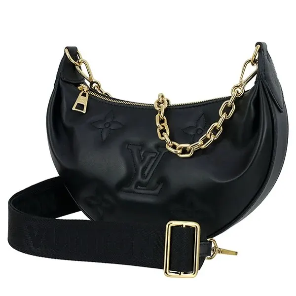 Louis Vuitton The Moon Bubblegram Black Leather Bag Black Leather Very good - Front View