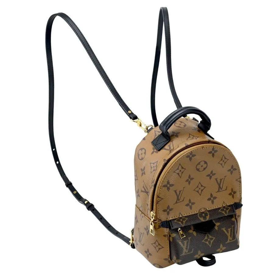 Louis Vuitton Springs Mini Monogram Reverse Brown PVC Coated Canvas Backpack Brown Leather Very good - Box View