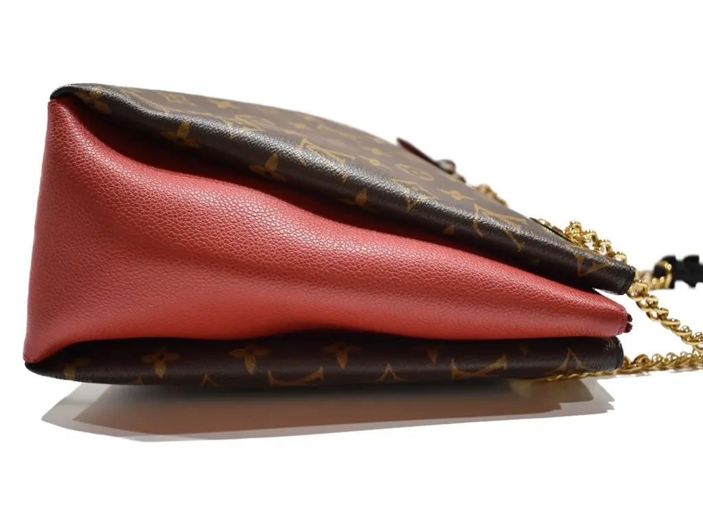 Louis Vuitton Monogram Canvas and Leather Surene MM Bag Red Canvas Very good - Model View