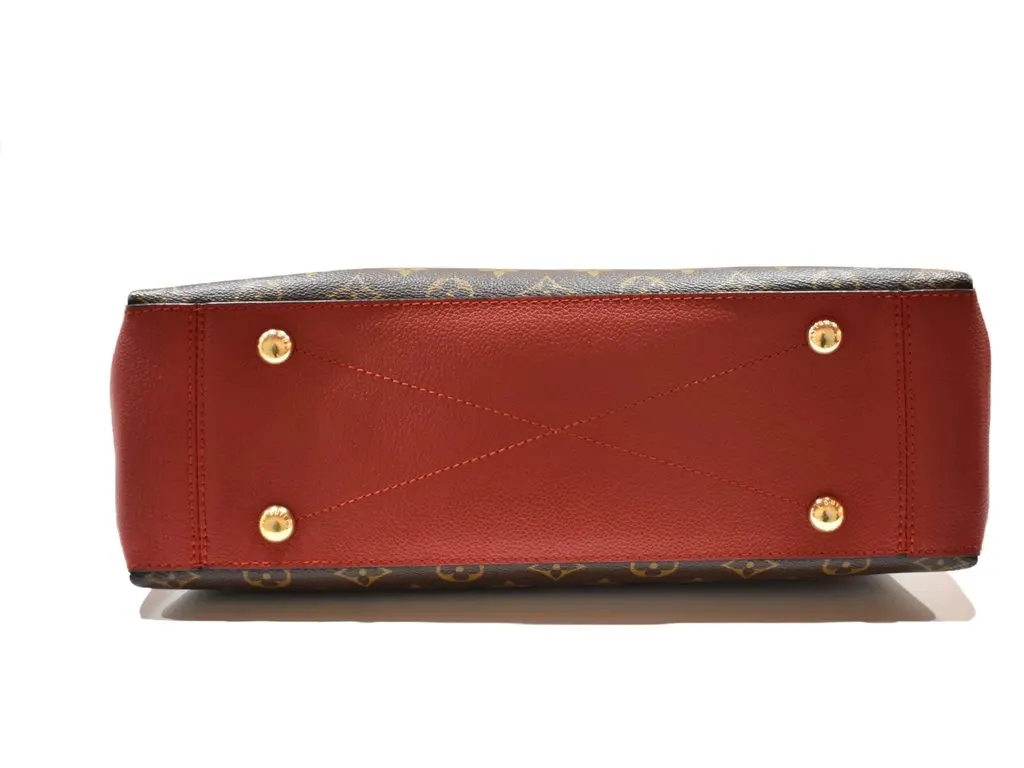 Louis Vuitton Monogram Canvas and Leather Surene MM Bag Red Canvas Very good - Box View