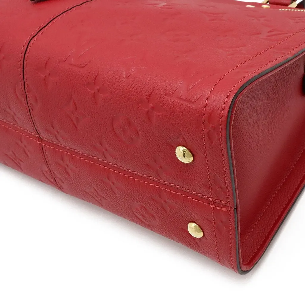 Louis Vuitton Monogram Empreinte Sully PM Shoulder Bag Red Leather Never worn - Inside View