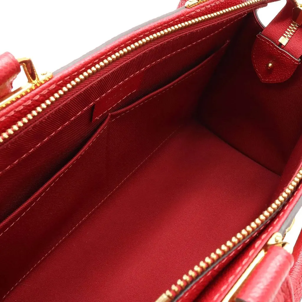 Louis Vuitton Monogram Empreinte Sully PM Shoulder Bag Red Leather Never worn - Box View
