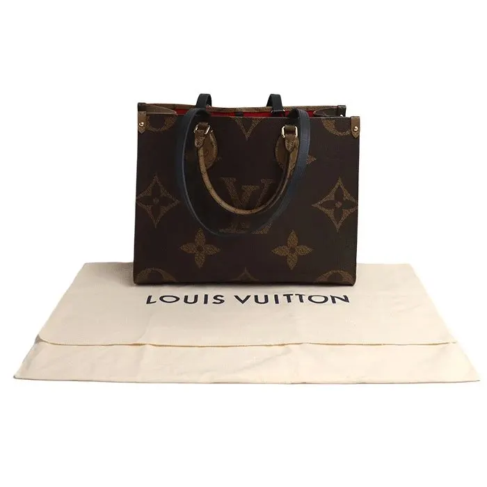 Louis Vuitton Reverse Monogram On The Go MM Shoulder Bag MultiColor Leather Very good - Box View