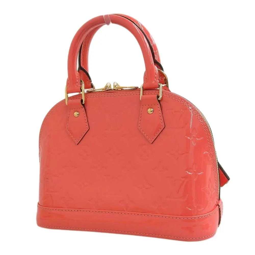 Louis Vuitton Litchi Monogram Vernis Alma BB Bag Pink Leather Very good - Back View