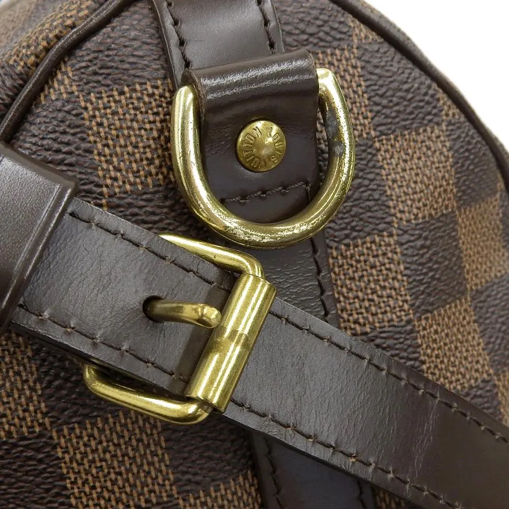 Louis Vuitton Speedy 25 Bandouliere Damier Ebene Bag MultiColor Canvas Very good - Box View