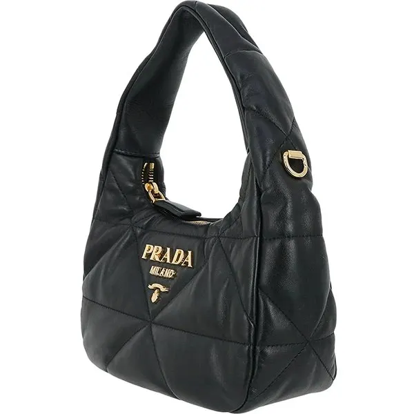 Prada Black Nappa Leather Mini Shoulder Bag Black Leather Very good - Inside View
