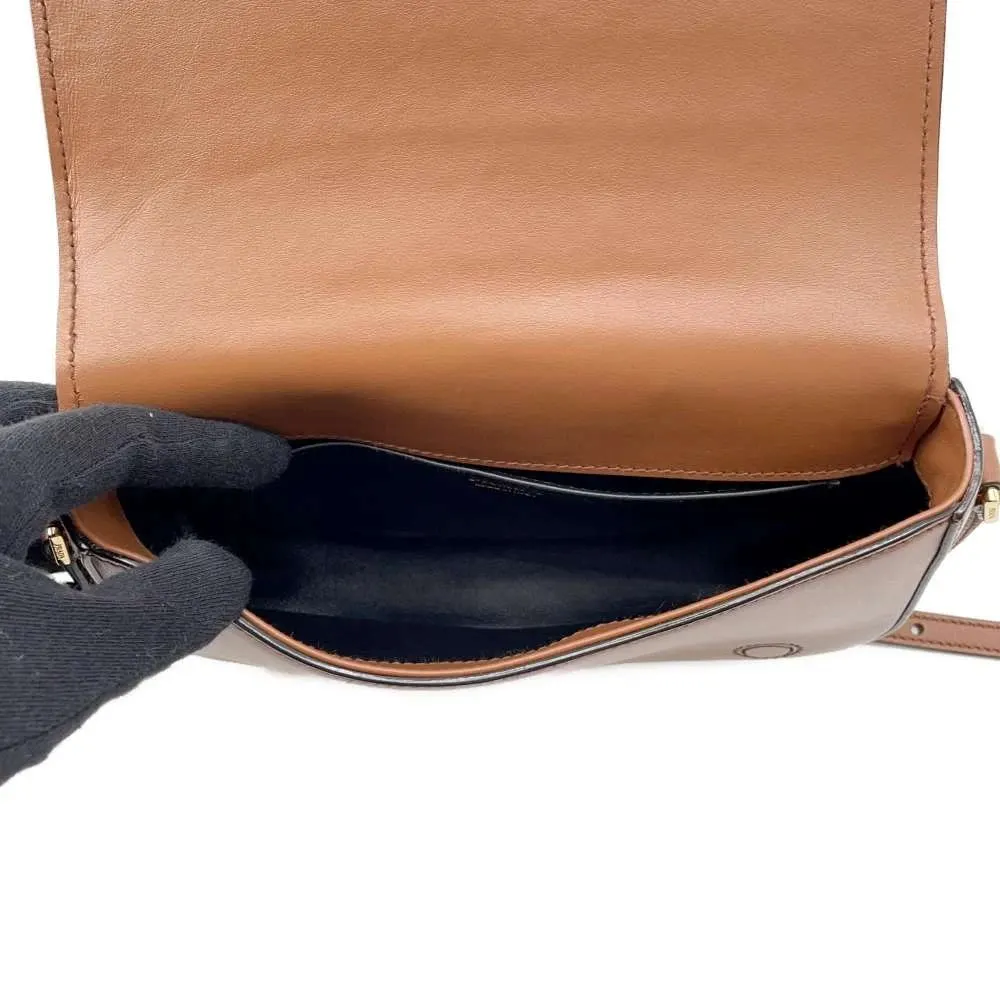 Prada City Calf Leather Brown Crossbody Bag Brown Leather Very good - Box View