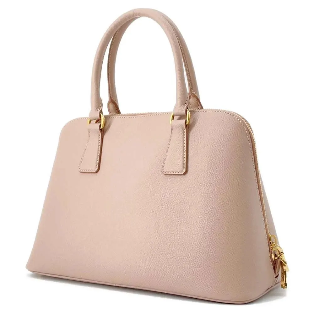Prada Pink Saffiano Leather Tote Bag Pink Leather Very good - Back View