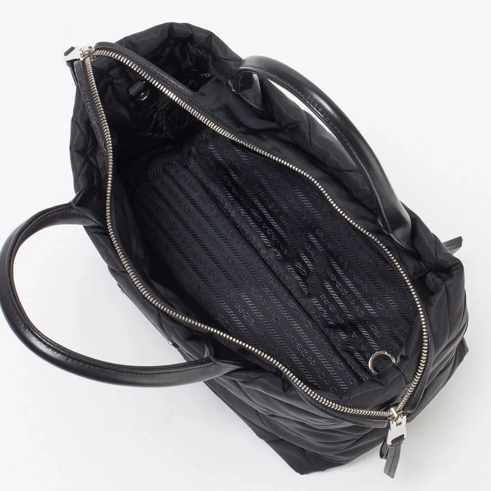 Prada Re-Nylon Triangle Logo Plaque Padded Tote Bag MultiColor Polyamide Never worn - Inside View