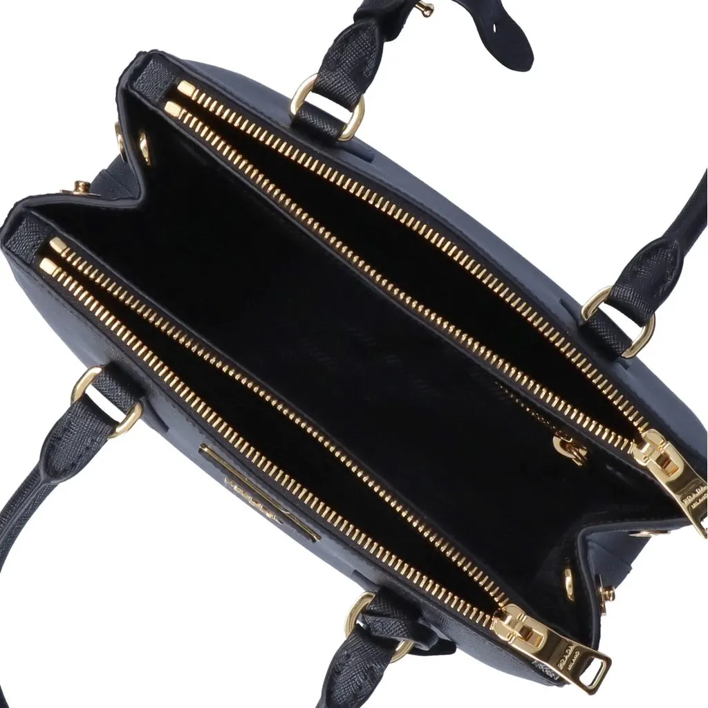 Prada Saffiano Lux Small Tote and Shoulder Bag MultiColor Leather Never worn - Back View