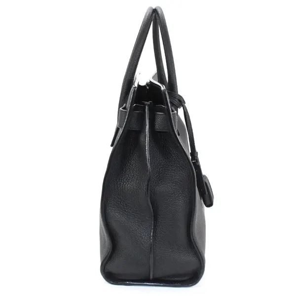 Saint Laurent Black Leather Large Classic Sac De Jour Tote Bag Black Leather Very good - Model View