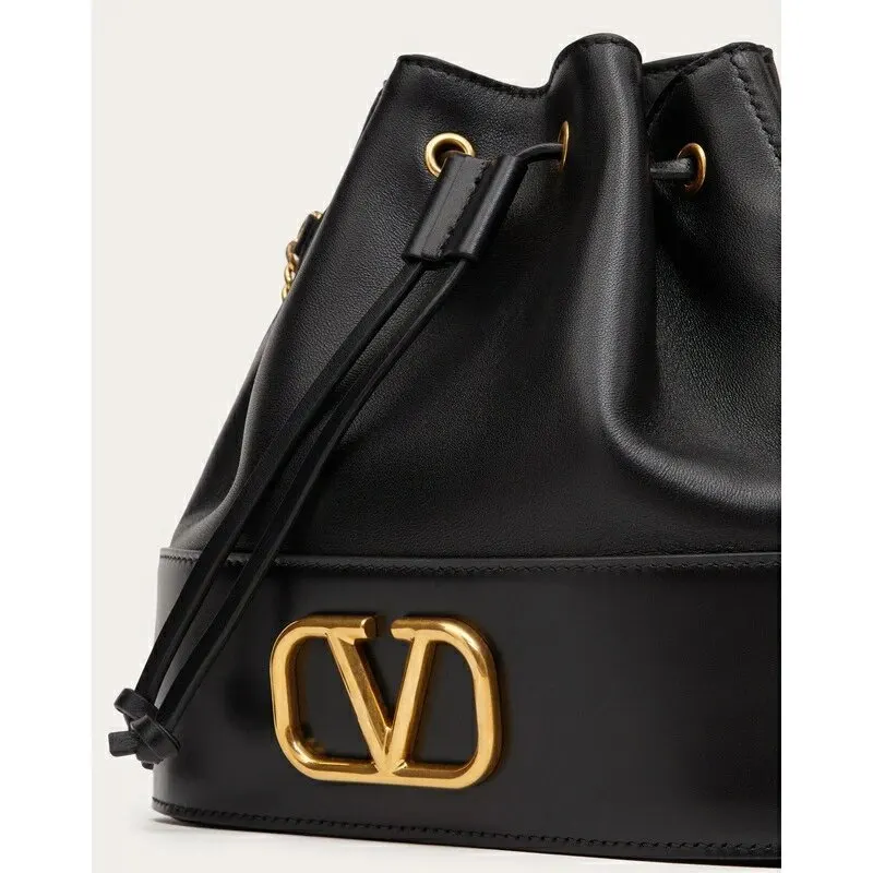 Valentino Garavani V Logo Signature Mini Chain Bucket Bag MultiColor Leather Very good - Box View