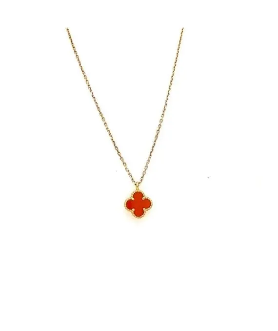 Van Cleef & Arpels Sweet Alhambra Mini Necklace In 18k Yellow Gold Yellow Gold Very good - Back View