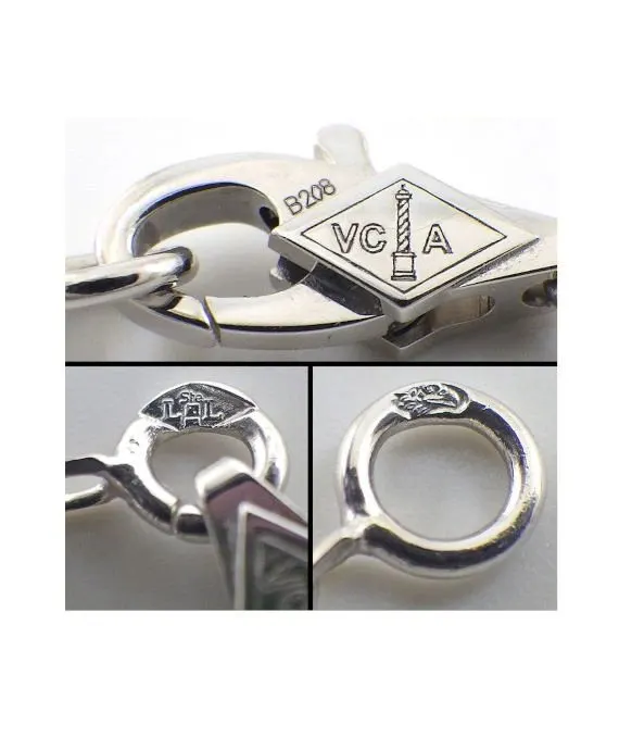Van Cleef & Arpels Sweet Alhambra 6 Motifs Diamond Bracelet In 18k White Gold White Gold Very good - Model View