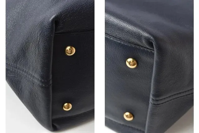 Saint Laurent Navy Blue/Rouge Leather Reversible Neo Double Tote Bag Blue Leather Very good - Model View